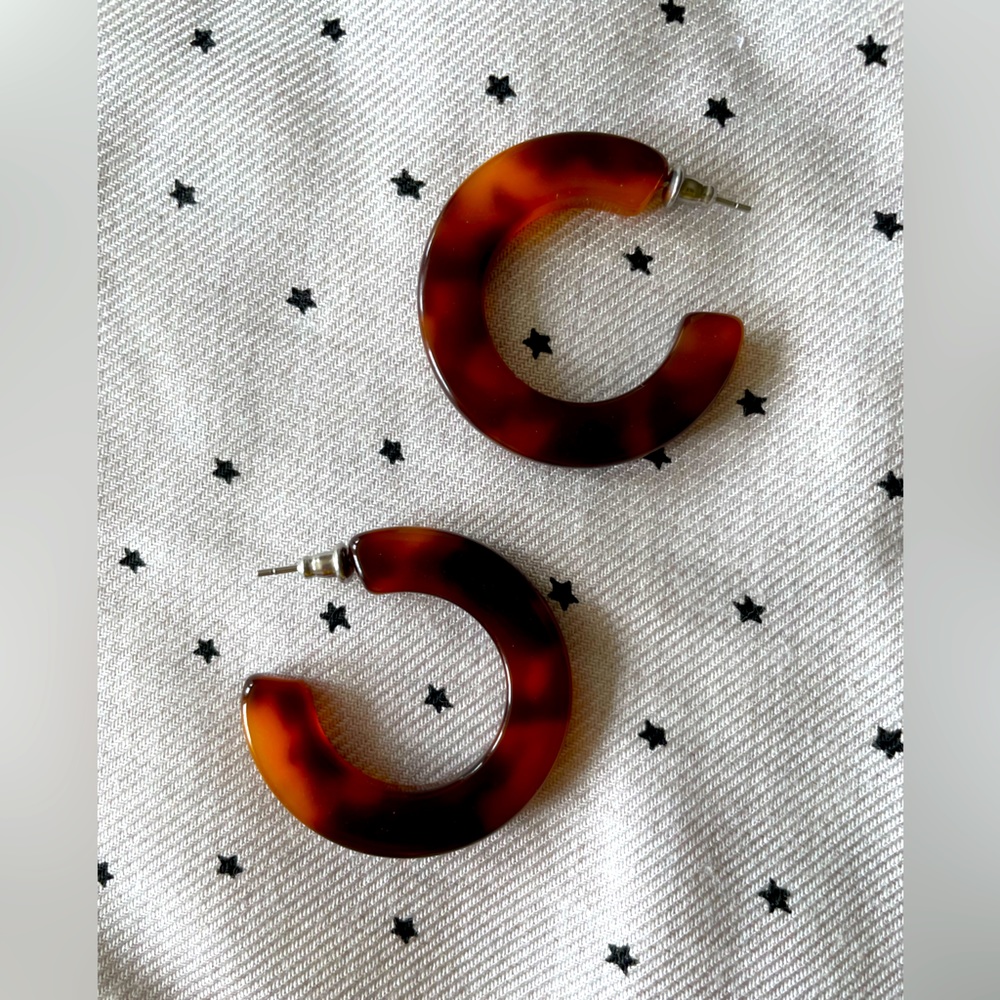 Machete Kate Hoops earrings in Amber - discontinued color